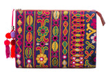 Selena Large Embroidered Clutch - Ayesha - LUCINE