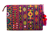 Selena Large Embroidered Clutch - Ayesha - LUCINE