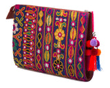 Selena Large Embroidered Clutch - Ayesha - LUCINE