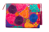 Selena Large Embroidered Clutch - Iris - LUCINE