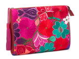 Selena Large Embroidered Clutch - Iris - LUCINE