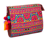 Selena Large Embroidered Clutch - Leela - LUCINE
