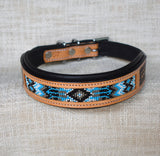 Hand Beaded Dog Collar - Casper
