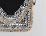 Alia Beaded Handbag - Black