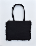 Maya Beaded Shoulder Bag - Black & Ivory