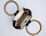 Gina Ring Handle Bag  - Black