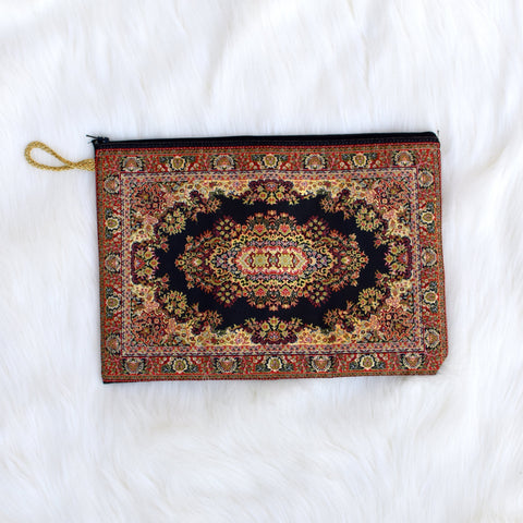 Middle Eastern Design Cosmetic Pouch // Large - LUCINE
