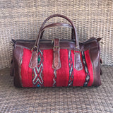 Moroccan Weekender Bag - Burgundy - LUCINE