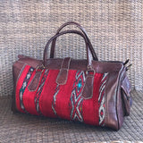 Moroccan Weekender Bag - Burgundy - LUCINE