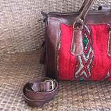 Moroccan Weekender Bag - Burgundy - LUCINE