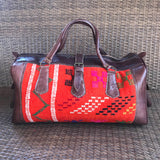 Moroccan Weekender Bag - Orange - LUCINE