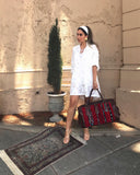 Moroccan Weekender Bag - Burgundy - LUCINE