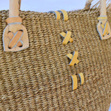 Kenya Bag with Leather Handles - Sand