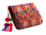 Bella Clutch Handbag - Samaira Pom Poms - LUCINE