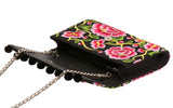 Leila Clutch Handbag - Valentina Black - LUCINE