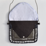 Alia Beaded Handbag - Charcoal