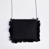 Sylvia Beaded Handbag - Black & Ivory