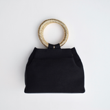 Gina Ring Handle Bag  - Black