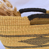 Ghana Tote with Leather Handles