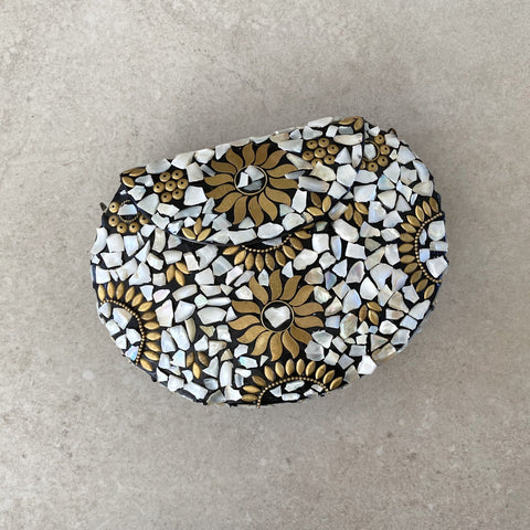 Vintage Indian Stone Mosaic Bag