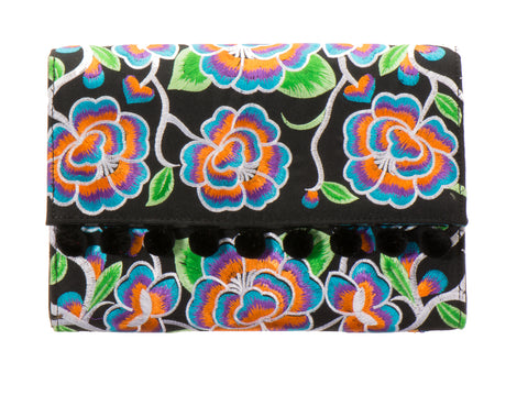 Leila Clutch Handbag - Fernanda Black - LUCINE